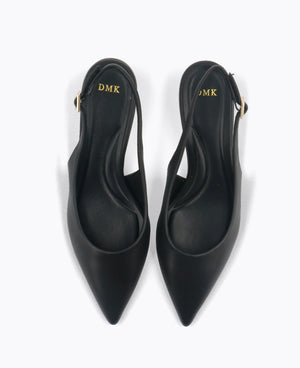 Rosalie Slingback Heel Pumps - Black