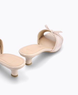 Solara Bow Heel Sandals - Pink