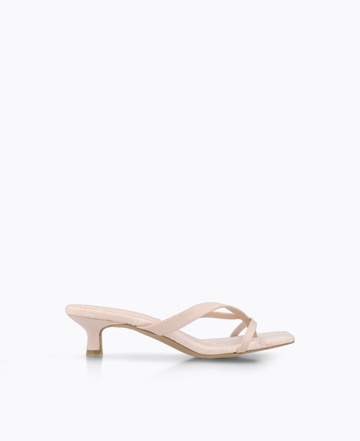 Willow Thong Heel Sandals - Pink