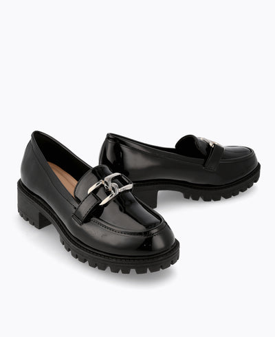 Romeo Platform Loafers - Black