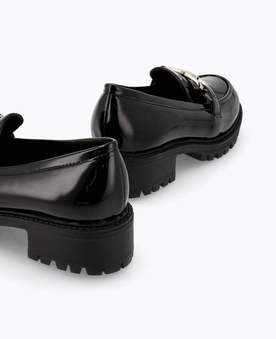 Romeo Platform Loafers - Black