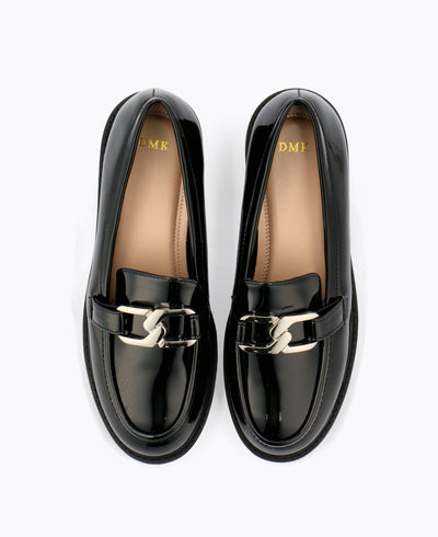 Romeo Platform Loafers - Black