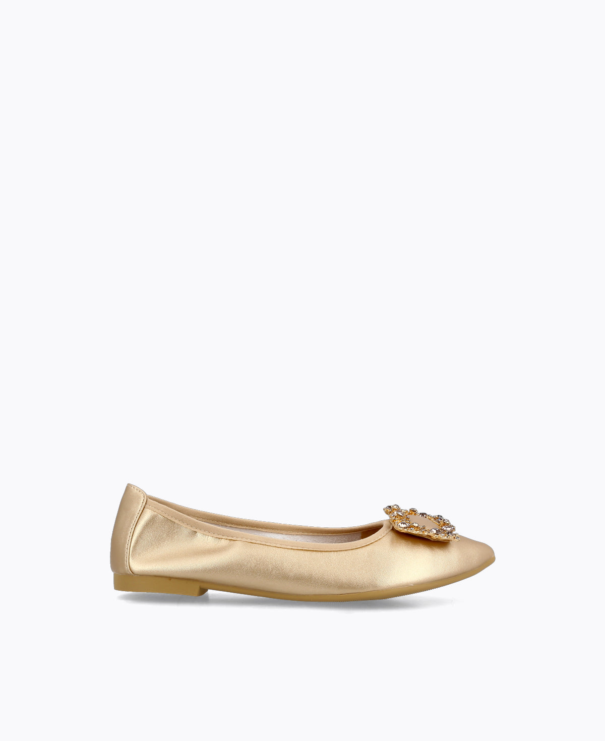 Gold pumps flat outlet