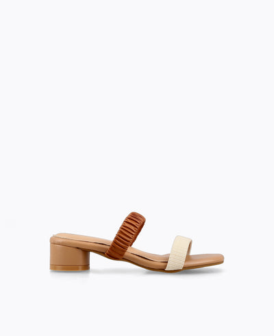Hebe Heel Sandals - Brown