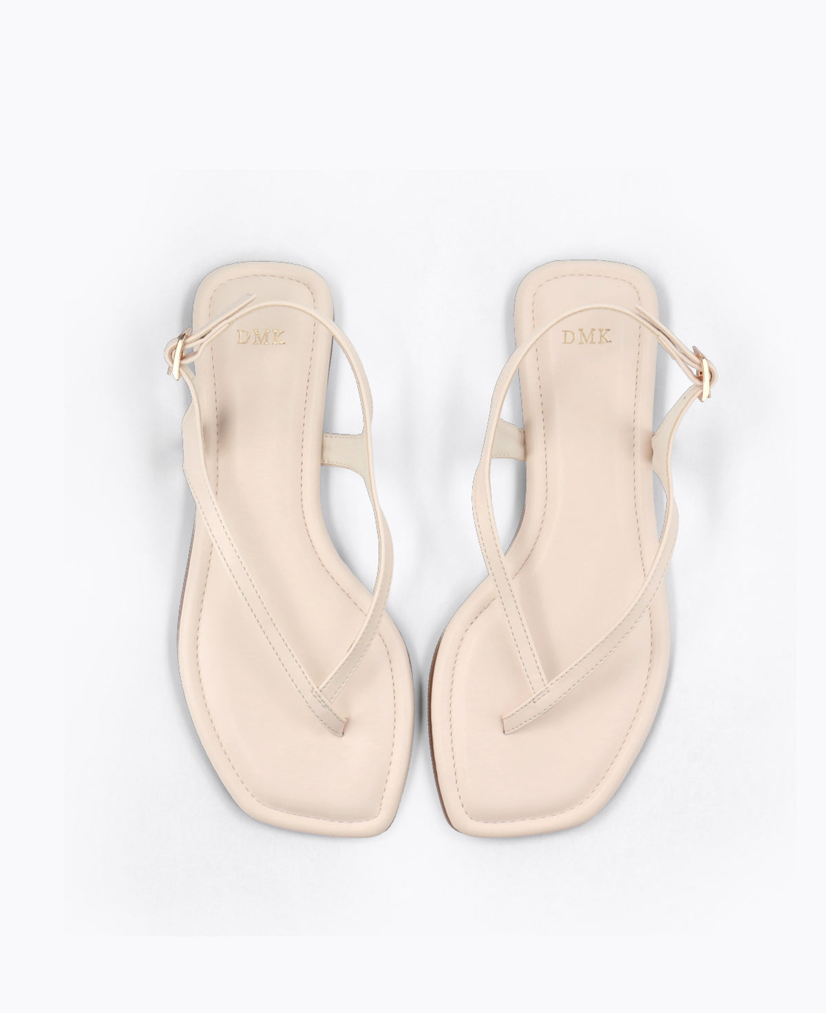 Karin Thong Flat Sandals - Beige