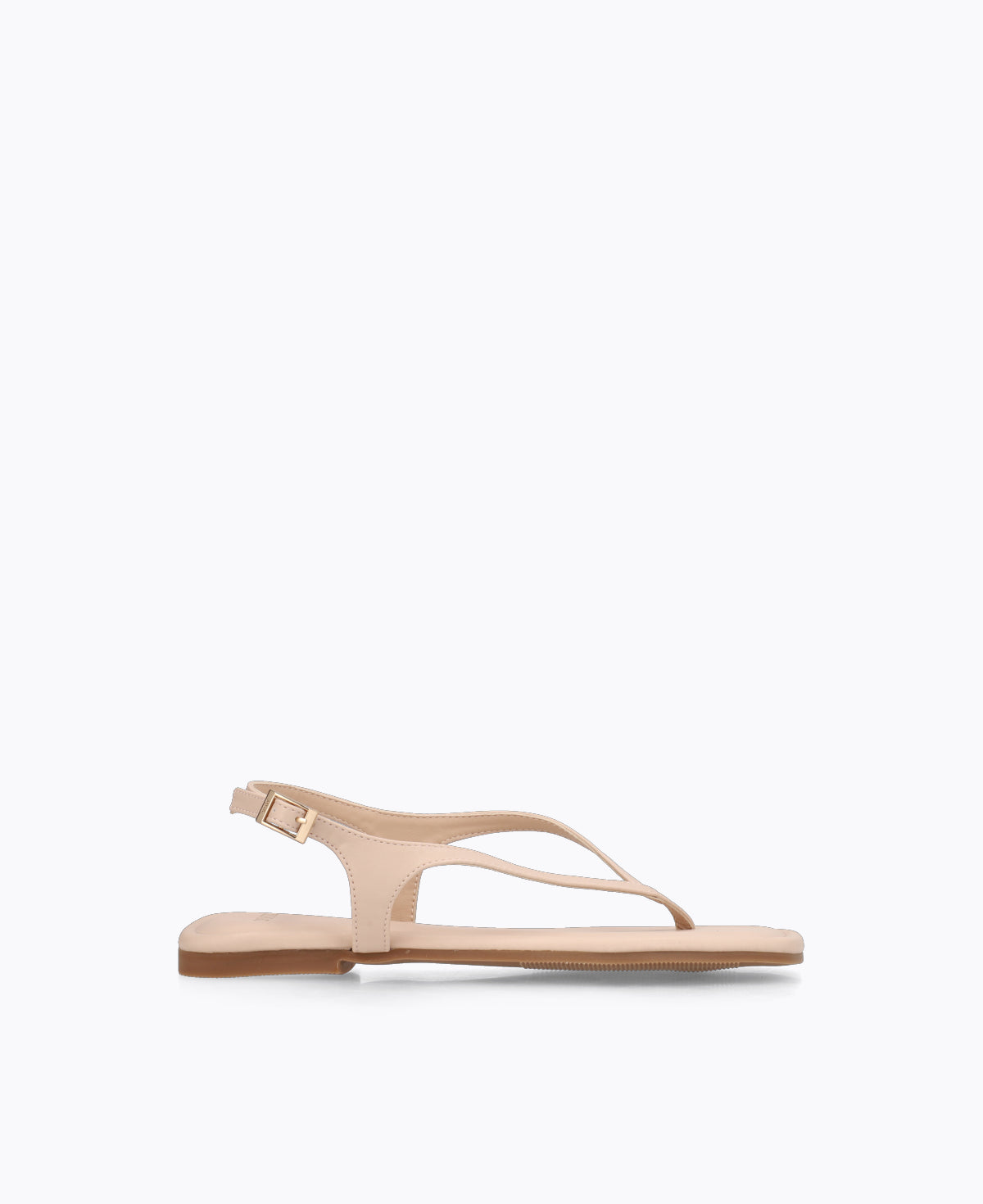 Karin Thong Flat Sandals - Nude