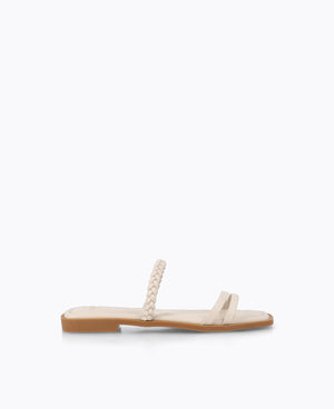 Rebecca Flat Sandals - Beige