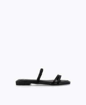Rebecca Flat Sandals - Black