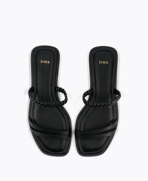 Rebecca Flat Sandals - Black