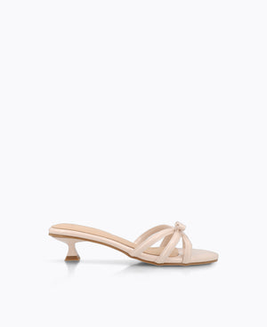 Katie Bow Heel Sandals - Pink