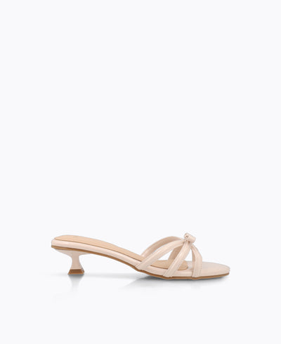 Katie Bow Heel Sandals - Pink