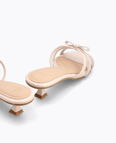 Katie Bow Heel Sandals - Pink