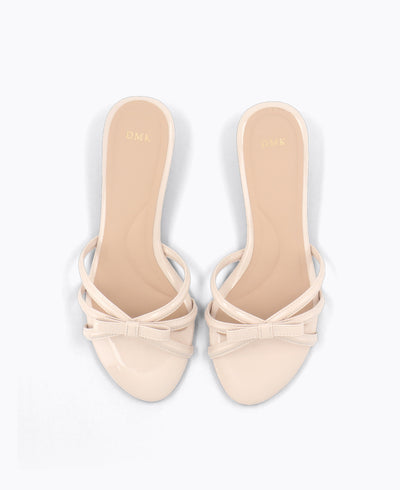 Katie Bow Heel Sandals - Pink