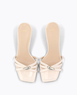 Angeline Heel Sandals - Beige