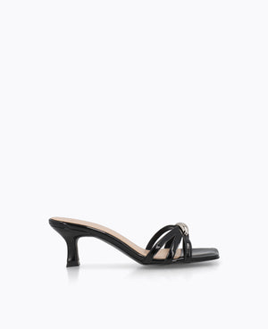 Angeline Heel Sandals - Black