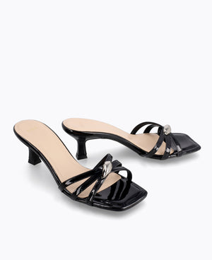 Angeline Heel Sandals - Black