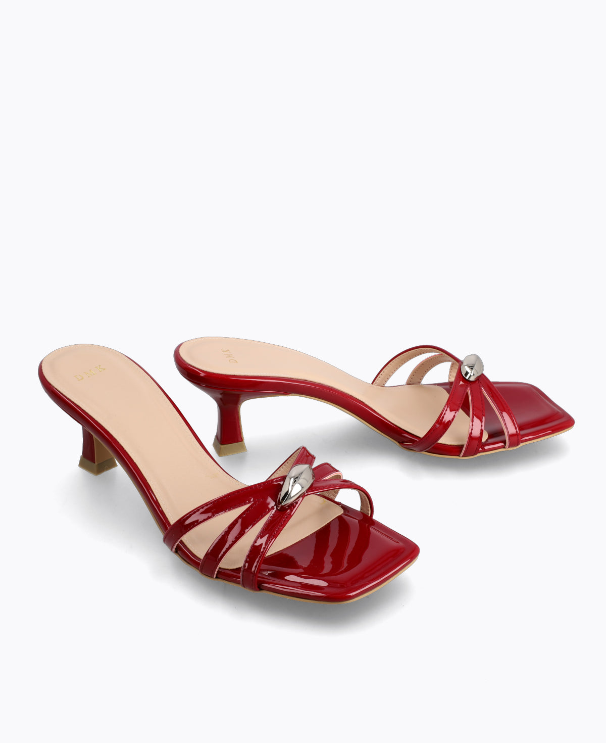 Angeline Heel Sandals - Maroon