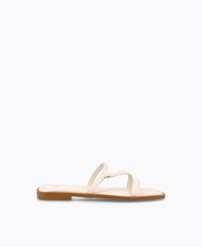 Bonnie Flat Sandals - Beige