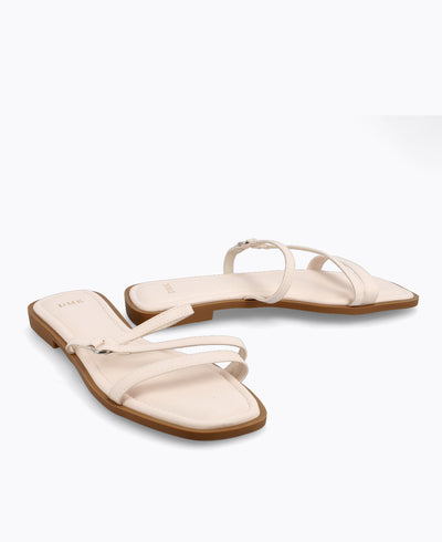 Bonnie Flat Sandals - Beige