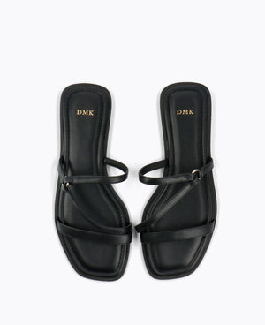 Bonnie Flat Sandals - Black