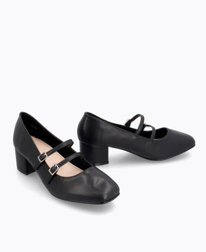 Cassie Mary Janes - Black