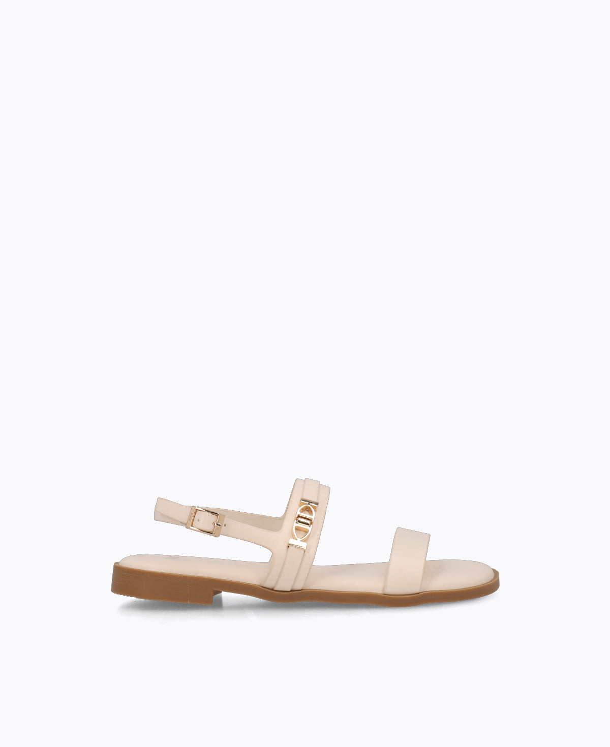 Clarke Flat Sandals - Beige
