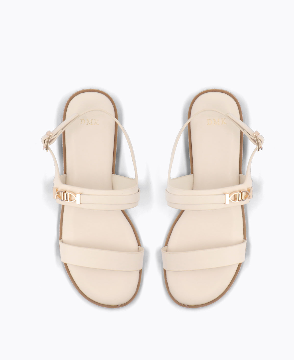 Clarke Flat Sandals - Beige