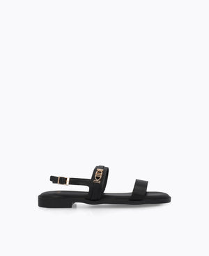 Clarke Flat Sandals - Black