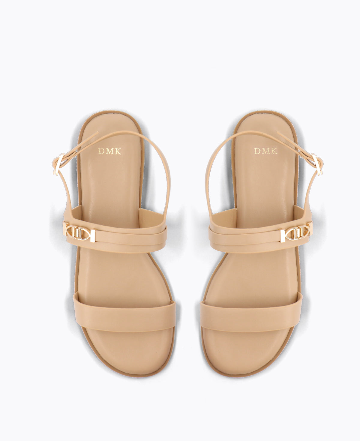 Clarke Flat Sandals - Nude
