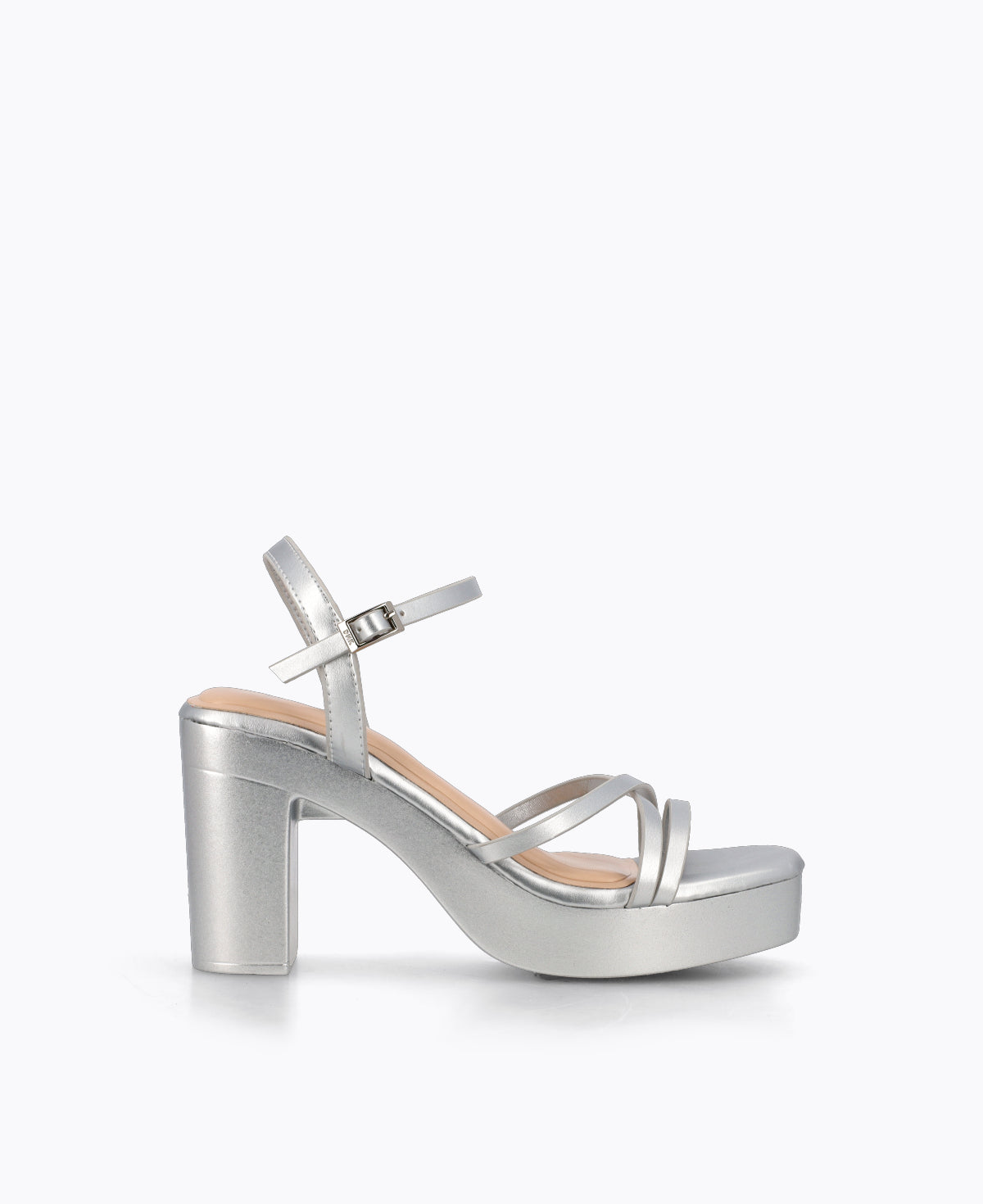 Colleen Heel Sandals - Silver