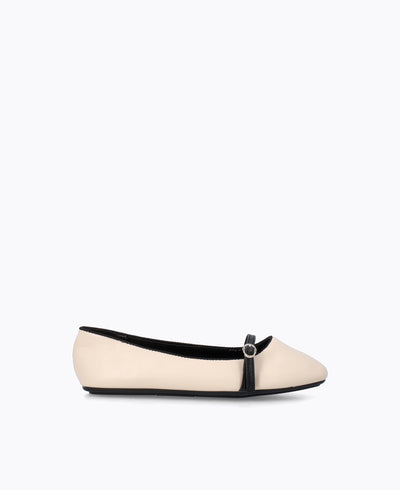 Jana Mary Jane Flats - Beige