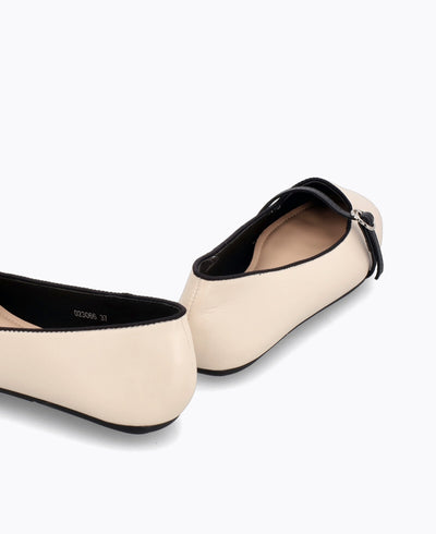 Jana Mary Jane Flats - Beige