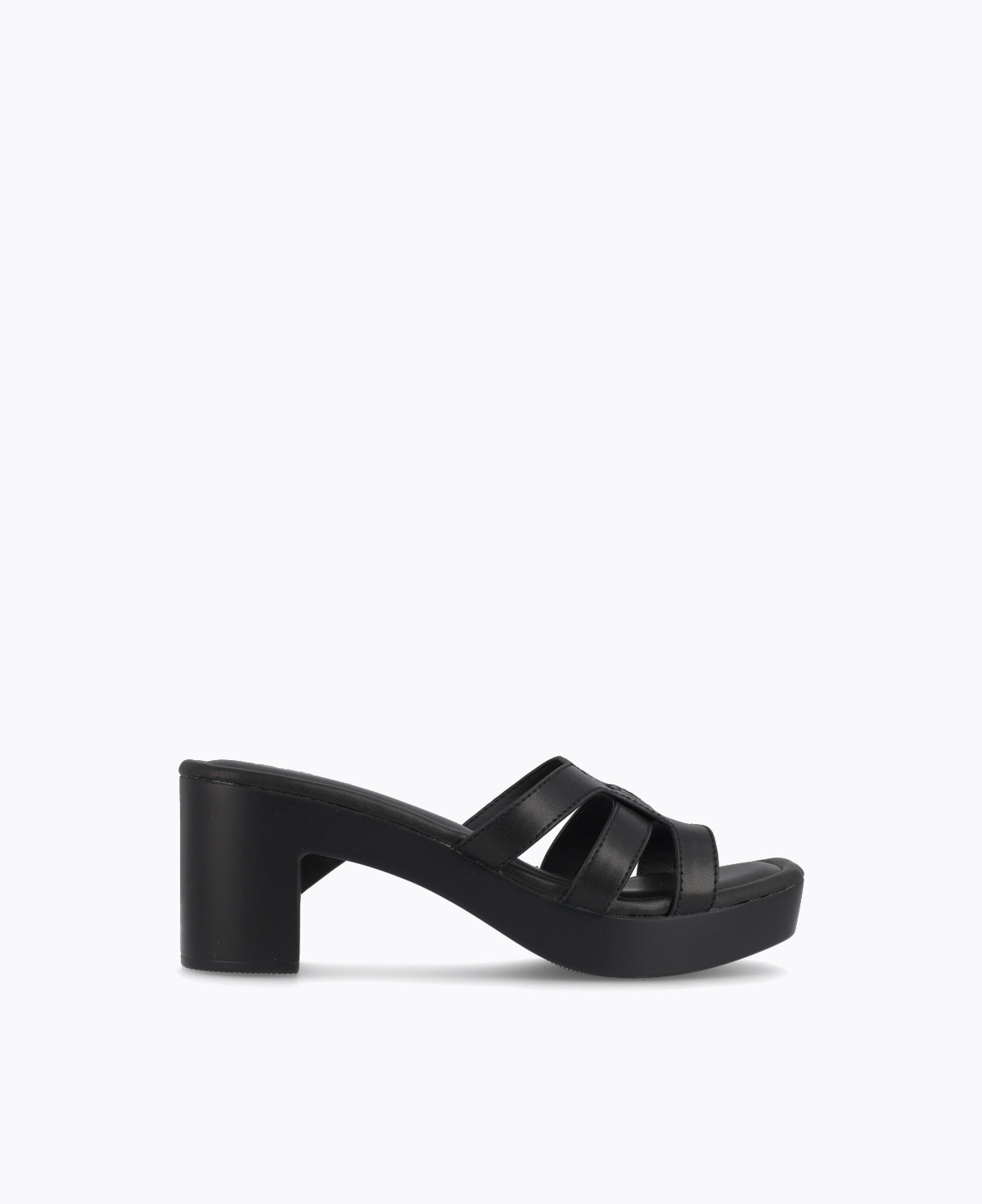 Hera Platform Heel Sandals - Black