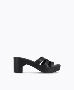Hera Platform Heel Sandals - Black