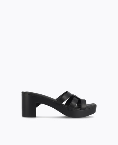 Hera Platform Heel Sandals - Black
