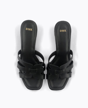 Hera Platform Heel Sandals - Black