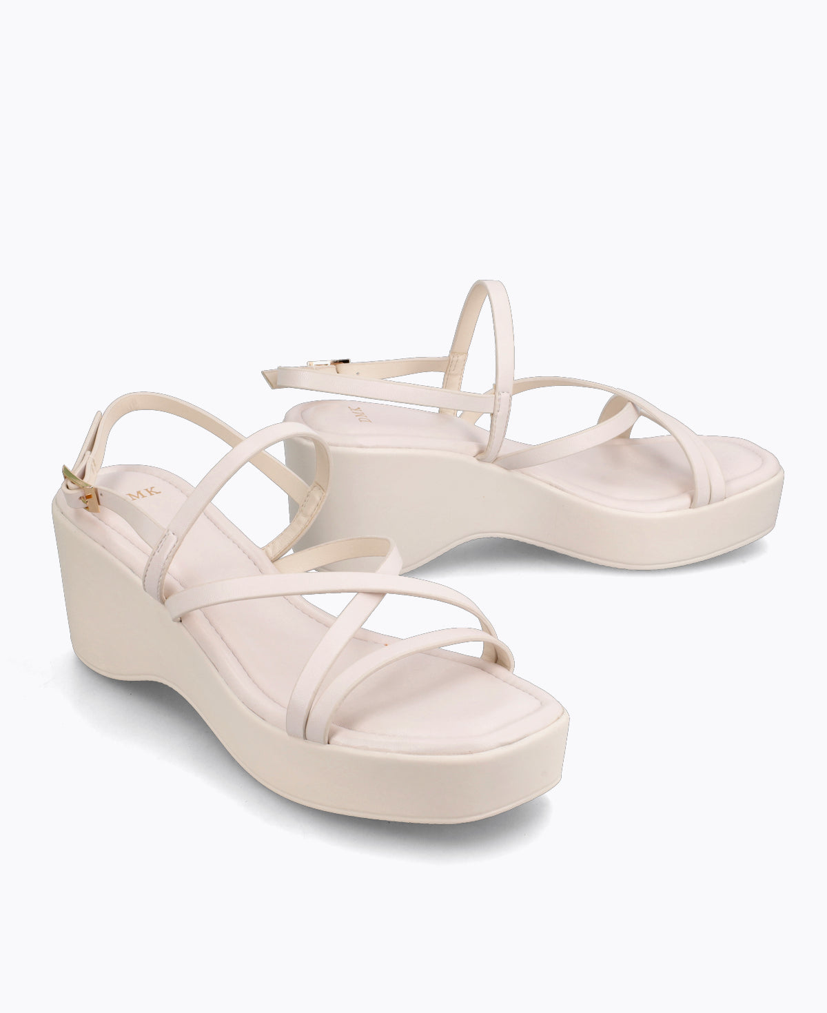 Esmeralda Platform Heel Sandals - Beige