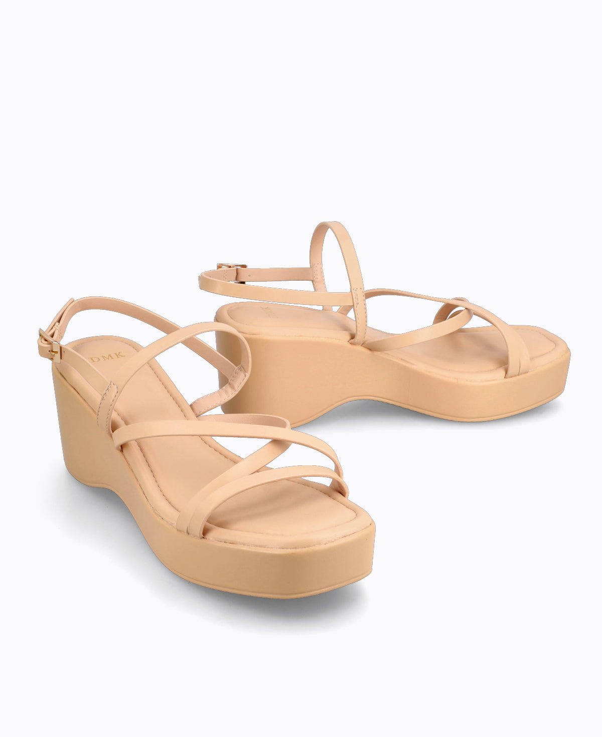 Esmeralda Platform Heel Sandals - Nude