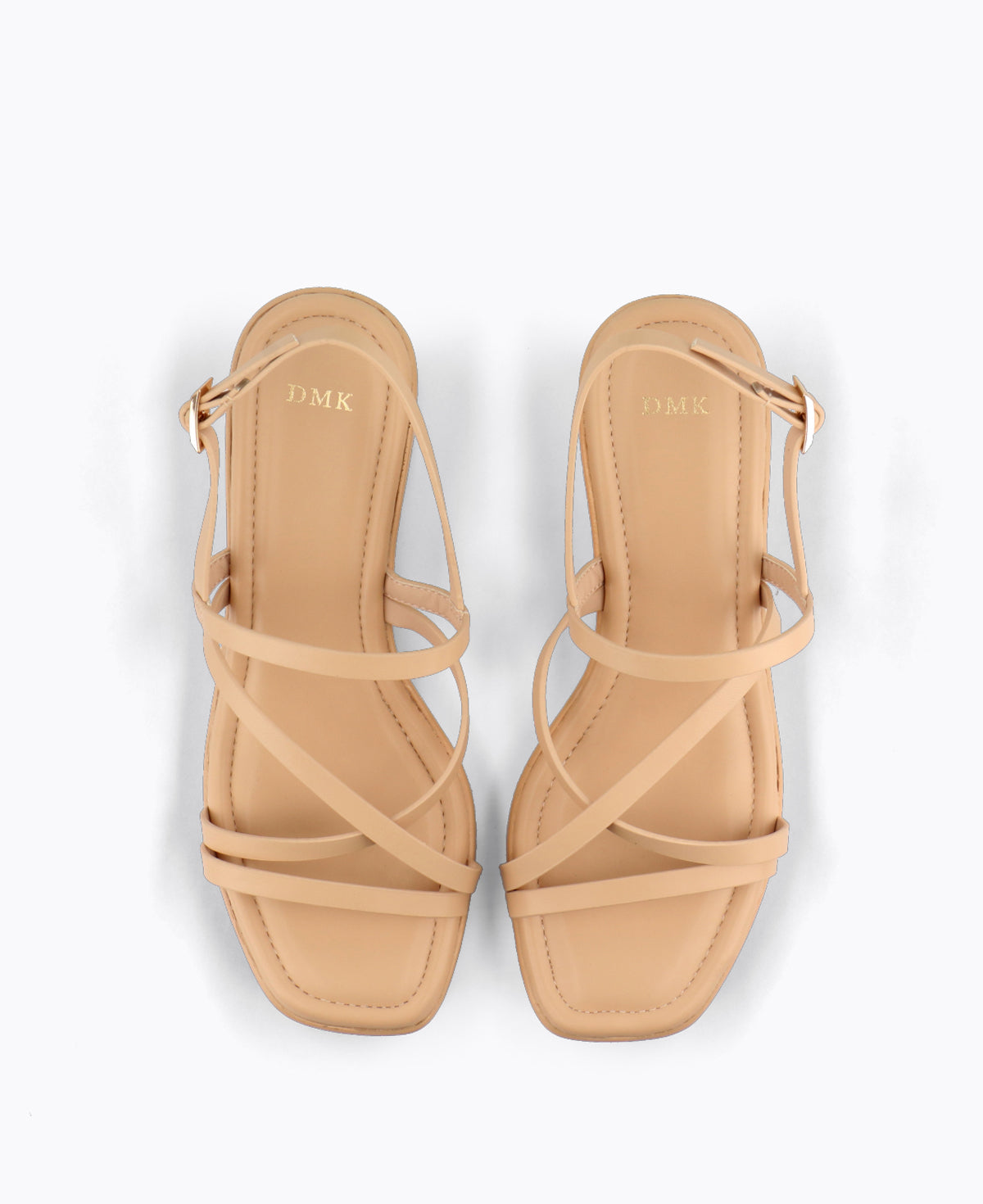 Esmeralda Platform Heel Sandals - Nude