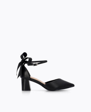 Meredith Bow Heel Pumps - Black