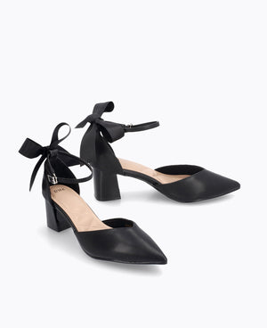 Meredith Bow Heel Pumps - Black