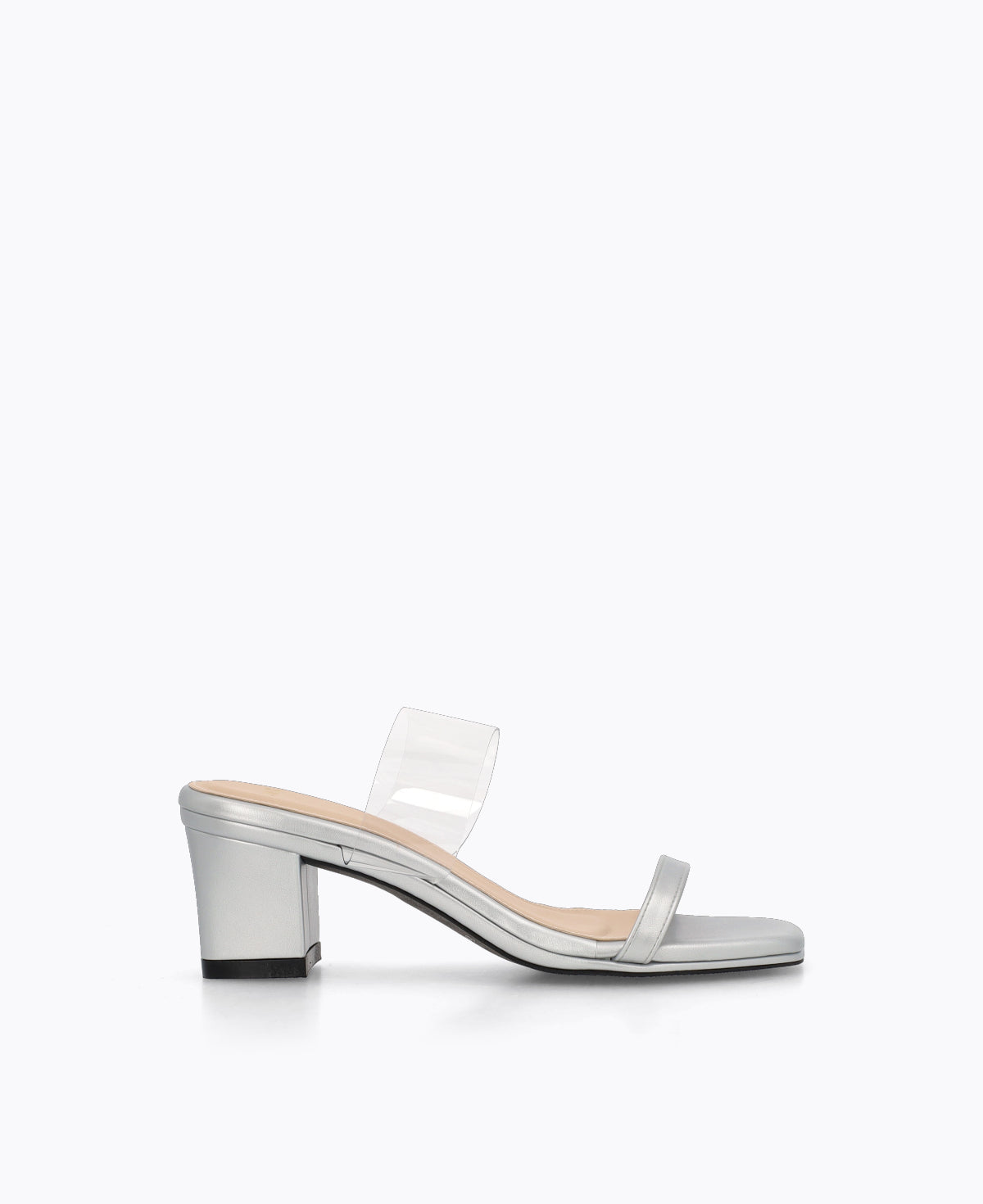 Nicolette Heel Sandals - Silver