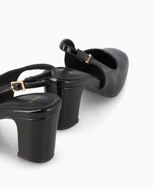 Pauline Slingback Heel Pumps - Black