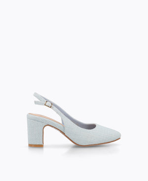 Pauline Slingback Heel Pumps - Blue