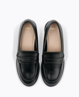 Reese Platform Loafers - Black