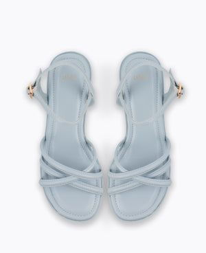 Reyna Platform Heel Sandals - Blue