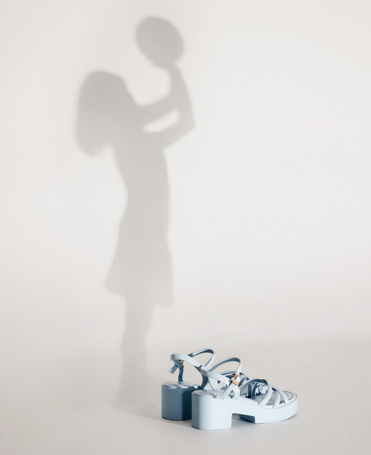 Reyna Platform Heel Sandals - Blue