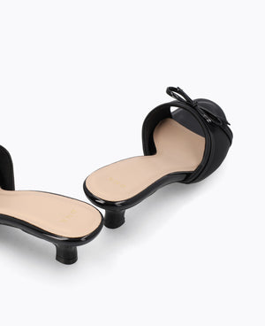 Riley Heel Sandals - Black