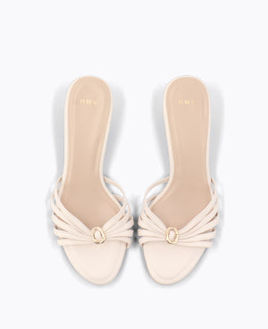 Vivian Heel Sandals - Beige