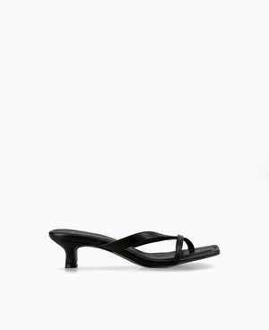Kayla Thong Heel Sandals V2 - Black